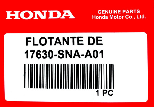 Flotante Flotador Gasolina Honda Civic 1.8 Emotion 2006 - 11