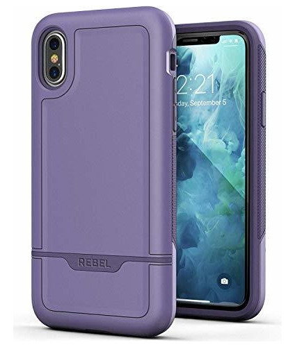 Funda Para iPhone XS Max Color Purpura Anti Caidas