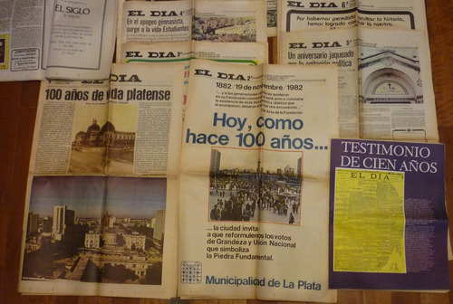 Lote Diario El Día Aniversario Cien Años La Plata 18/11/82 | MercadoLibre