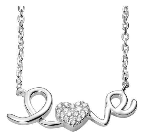 Collar Y Dije Enso 925 Para Mujer Esn132s Plateado