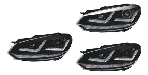 Faros Led Golf Mk6 A6 Modelo Black Precio Por Par Osram