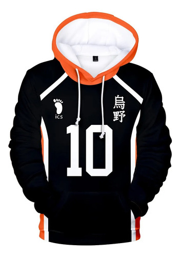 Rt Sudadera Con Capucha 3d Del Equipo De Voleibol Haikyu