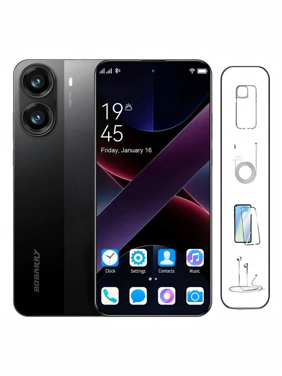 Smartphone X7 Pro Gamer 2026,dimensity9400,1024gb Rom+16gb Ram,dual Sim Dual Standby,8000mah,pulgadas 6.78 Oled,5g,gps,wifi,resolución 3168x1440 Android 16,32mp+50mp Cámara Profesionales,negro
