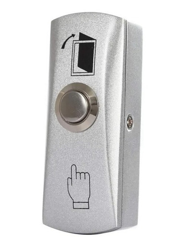 Boton Pulsador Metalico Control De Acceso Exit No /489