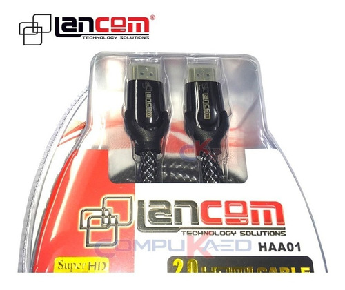 Imagen 2 de 5 de Cable Hdmi 2.0 De 5 Metros Lancom Para Tv Hd Blue Ray Led
