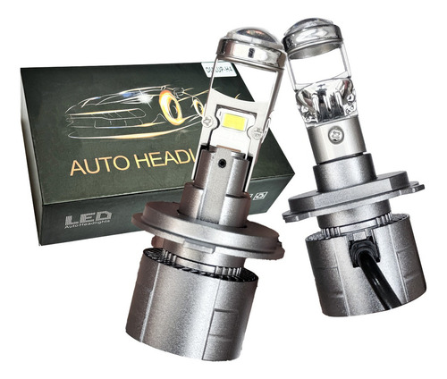 Kit Focos Led H4 Proyector Mini Lupa Premiun