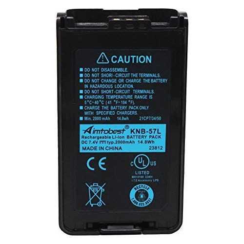 Batería Li-ion Knb57l De 2000mah Compatible Radio Kenw...