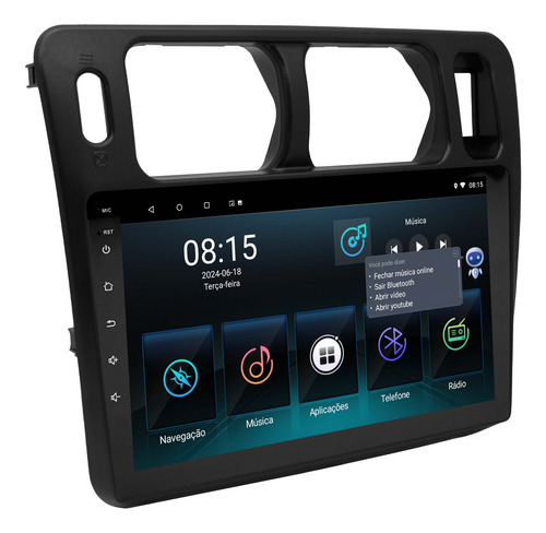 Multimidia Pajero Tr4 Android 14 2gb Carplay 9p Voz Qled