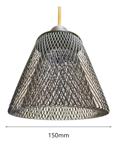 Pantalla De Lámpara Colgante, Accesorio De Trapezoide Negro