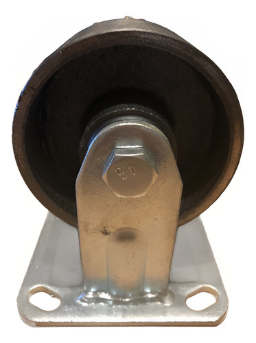 2 Rodajas Ruedas Llantas 5x2 Fierro Lisa Base Fija