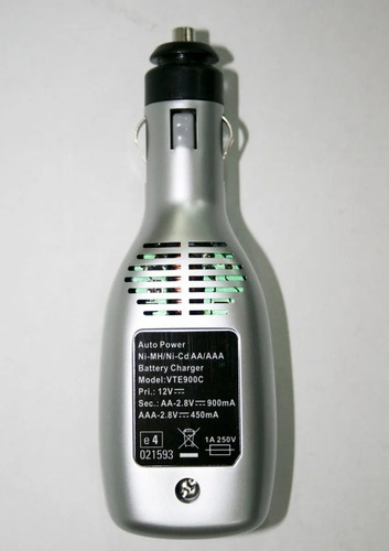 Cargador De Pilas Aa Y Aaa Para Auto Vapex 12v