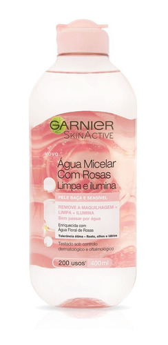 Agua Micelar Con Rosas Garnier Skin Active Limpia E Ilumina