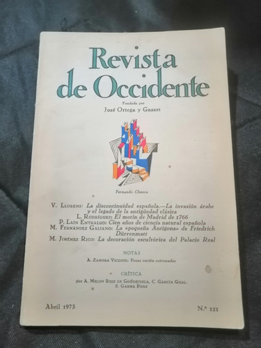 Revista De Occidente 1973 N°121 Ortega Y Gasset