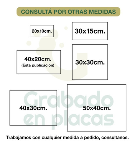 Imagen 3 de 8 de Placa De Mármol Blanco O Negro. Grabada. 40x20cm.