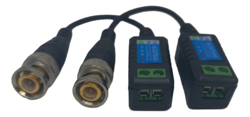 Video Balun Utp Alta Potencia Para Camaras De Seguridad Color Negro