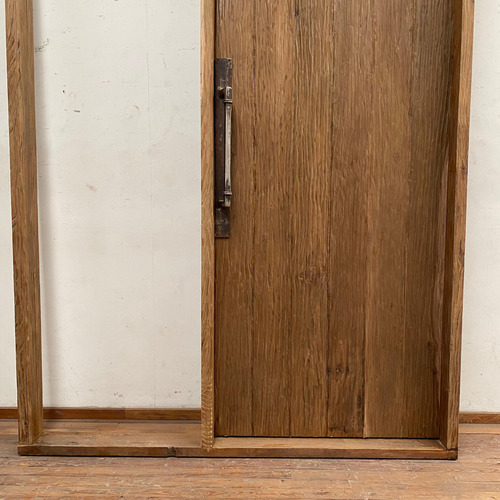 Puerta De Entrada De Una Hoja Con Paño Lateral - Cod: 6336 Marrón Claro