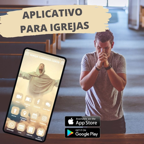 Imagem 1 de 4 de Aplicativo Exclusivo P/ A Sua Igreja