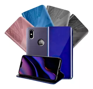 Funda Flip Cover Para iPhone X / Xs Elegante Cartera Espejo