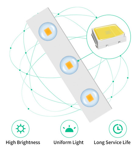 Espejo Led Para Maquillaje, 14 Unidades, Con Control Regulab
