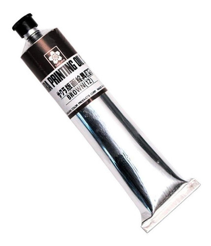 Tinta Óleo Para Xilogravura Sakura 100ml Preto