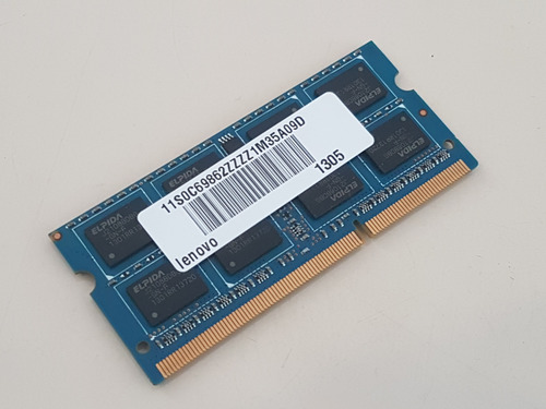 Memória Rmt3160ed58e9w 4gb Pc3-12800 Ddr3-1600mhz P/notebook