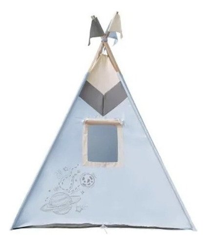 Tipi Kaqoo 158cm De Alto Para Niños O Niñas Espacio Color Azul