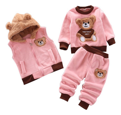 3 Pcs Kit Chaqueta Pantalones For Bebés