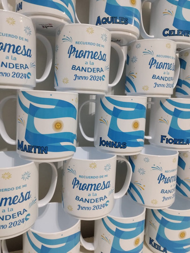 Taza Diseño Jura Promesa A La Bandera. Ideal Souvenirs 61 Un Varios Promesa A La Bandera