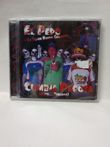 Cd El Pepo Y La Super Banda Gedienta Cumbia Peposa 