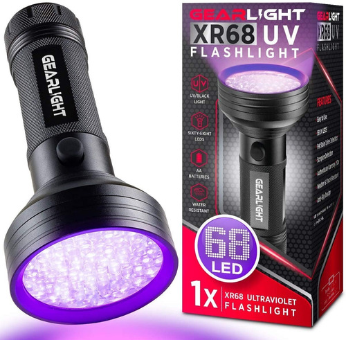 Linterna Luz Fluorescente Uv Detectar Fugas A/c 68 Led