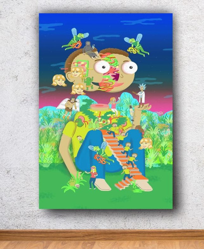 Cuadro Decorativo En Canvas Rick Y Morty Arte 28x41 Cm - 18