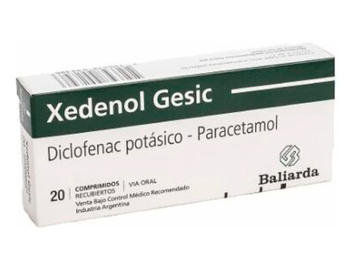 Xedenol® Gesic X 20 Comprimidos