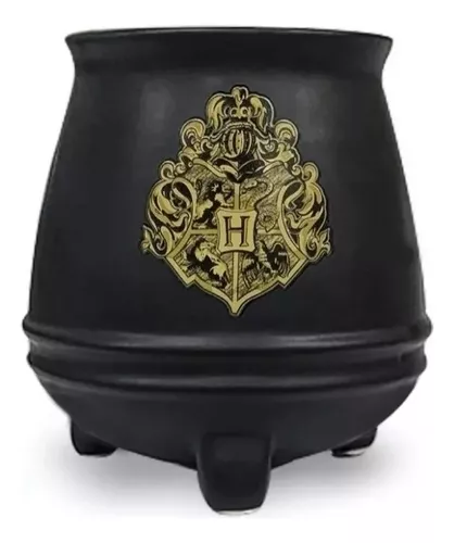 Taza Harry Potter de Cerámica Negra con Impresión de Calcomanía Dorada 400  ml