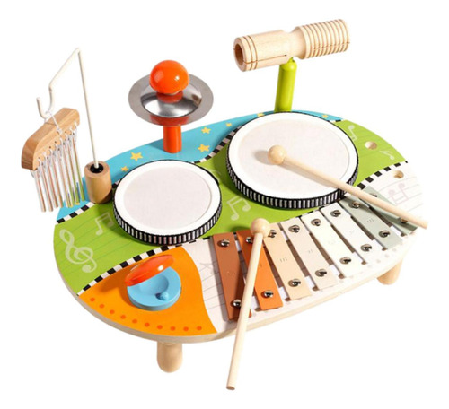 Conjunto De Bateria Xilofone Para Crianças, Kits De Bateria