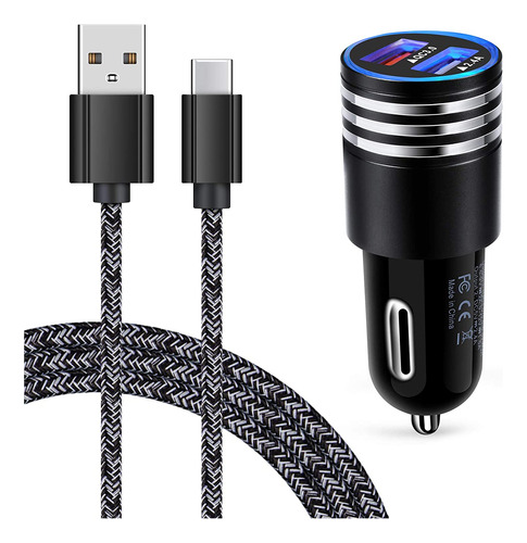 Cargador De Coche Rapido Usb C Para Samsung Galaxy S21 S20 