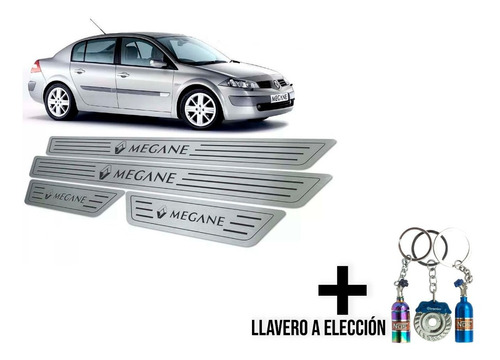 Cubre Zocalos Inoxidable P/ Renault Megane  Envio Gratis