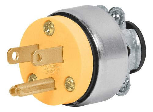 Enchufe Macho Uso Ind. 2 Polos + Tierra, Volteck
