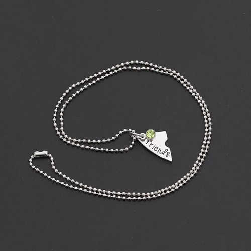 Set 3 Collares Por Siempre Amigos Best Friends Forever Bff Color Plateado