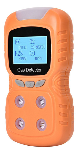 Co/h2s/o2/e Detector De Alarma De Seguridad Multigas Por Voz