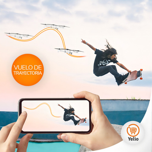Mini Dron Snaptain A10 Plegable Con Camara Hd 720p Fpv Wifi Color Gris