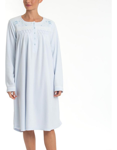 Camisa Camisón Micropolar Dormir Pijama Dama Mujer Clásica