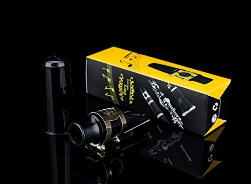 Boquilla Para Saxofon Ligadura Caña Tapa Plastico Dorado
