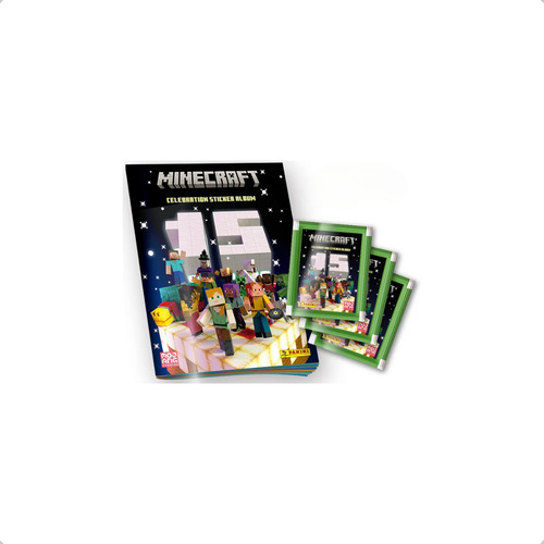 Kit 30 Figurinhas Do Álbum Minecraft 2024 (6 Envelopes) Figurinhas Do Minecraft 2024