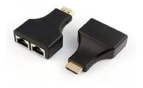 Imagem 3 de 3 de Extensor Hdmi 3d 30 Metros Via Cabo De Rede Utp Rj45 Cat5e/6