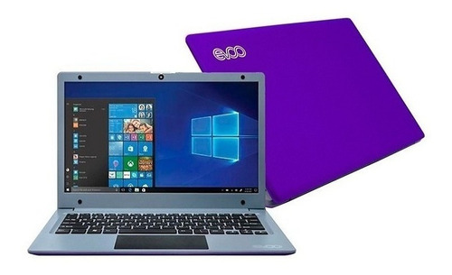 Notebook Evoo Ultra Thin 4gb 32gb 11.6  Win10 Webcam Purpura