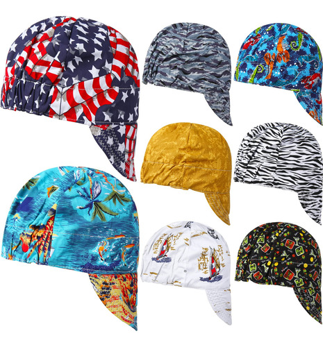 8 Piezas Unisex Para Adultos, Gorra De Soldadura Reversible