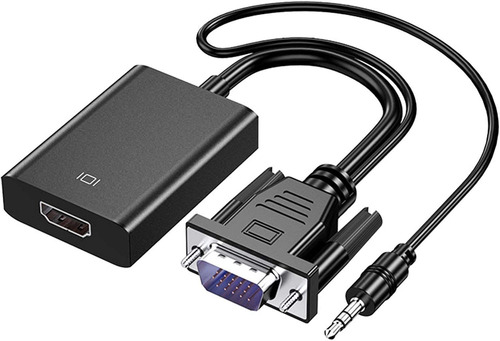 Adaptador Vga A Hdmi Para Conectar Portátil Con Interf...