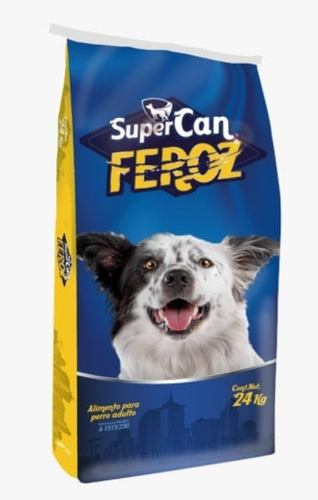 Imagen 1 de 1 de Croquetas Perros Adultos Super Can Feroz 24 Kg