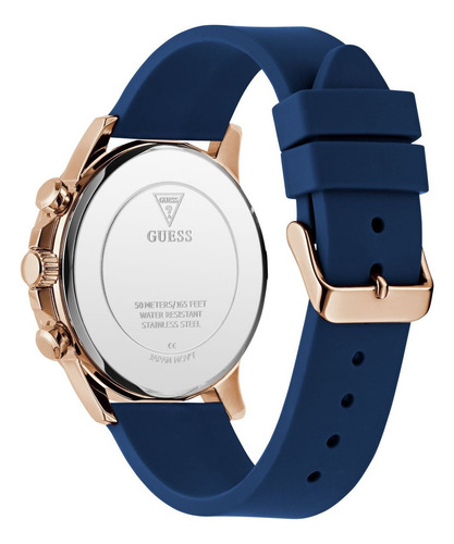 Reloj Guess Hombre Walker Azul Oro Rosa