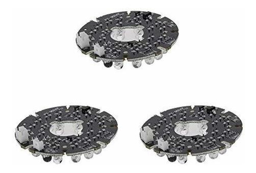 3 Placa Iluminacion Infrarroja Od 1.7 24 Led Infrarrojo